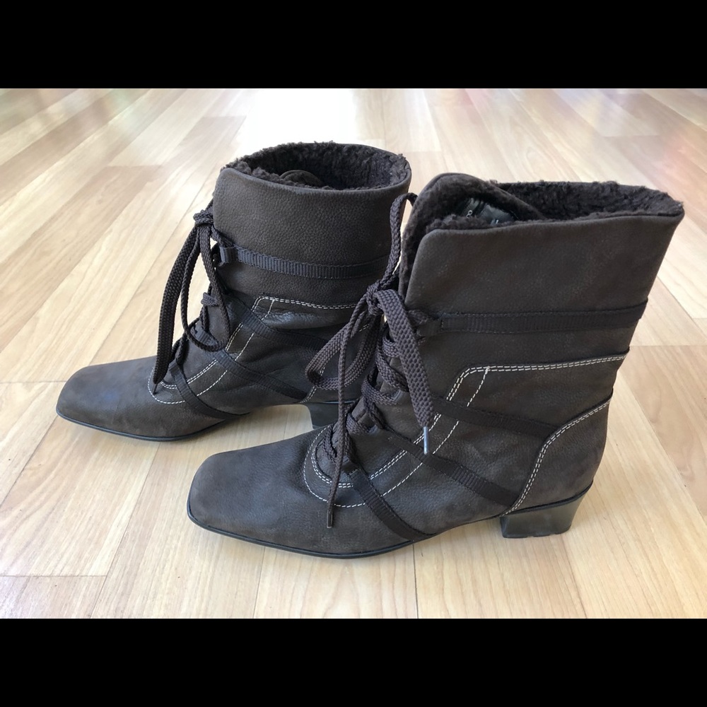 Sesto Meucci Lace-Up Ankle Boots, 8N, Excellent!